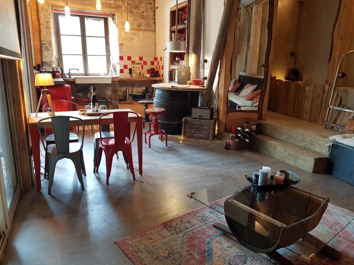 Вилла Ancien Cuvage Du Beaujolais - Studio Tout Confort Saint-Didier-sur-Beaujeu Экстерьер фото